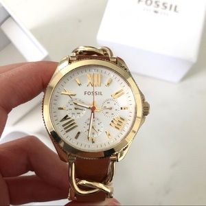 Fossil Leather Strap Watch